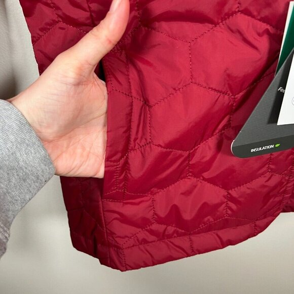 Dover Saddlery Cecilia Jacket Size Small Red Equestrian Quilted Water Resistant - Picture 9 of 13